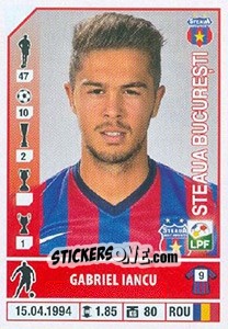 Sticker Gabriel Iancu - Liga 1 Romania 2014-2015 n. 429 - Panini