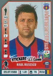 Sticker Raul Rusescu - Liga 1 Romania 2014-2015 n. 430 - Panini