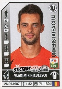 Figurina Vladimir Niculescu - Liga 1 Romania 2014-2015 n. 435 - Panini