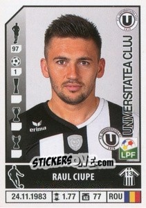 Figurina Raul Ciupe - Liga 1 Romania 2014-2015 n. 436 - Panini