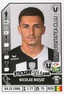 Figurina Nicolae Mușat - Liga 1 Romania 2014-2015 n. 441 - Panini