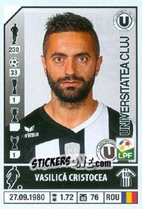 Sticker Vasilică Cristocea - Liga 1 Romania 2014-2015 n. 445 - Panini
