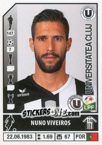 Figurina Nuno Viveiros - Liga 1 Romania 2014-2015 n. 448 - Panini