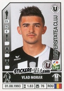 Sticker Vlad Morar - Liga 1 Romania 2014-2015 n. 453 - Panini