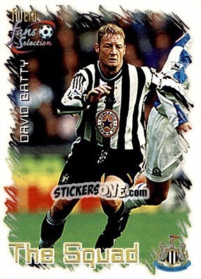 Sticker David Batty - Newcastle United Fans' Selection 1999 n. 19 - Futera