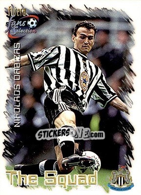 Sticker Nikolaos Dabizas - Newcastle United Fans' Selection 1999 - Futera