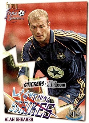Cromo Alan Shearer - Newcastle United Fans' Selection 1999 - Futera
