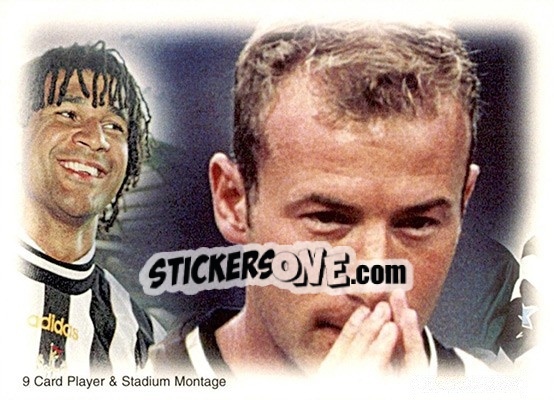 Sticker Ruud Gullit / Alan Shearer (Puzzle 4) - Newcastle United Fans' Selection 1999 n. 76 - Futera