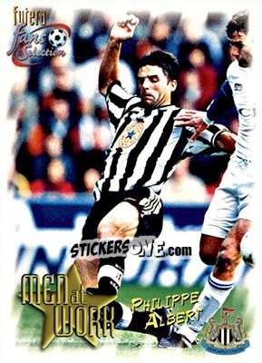 Cromo Philippe Albert - Newcastle United Fans' Selection 1999 - Futera