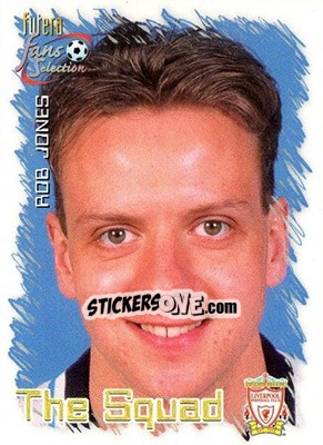 Sticker Rob Jones - Liverpool Fans' Selection 1999 - Futera