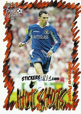 Sticker Gustavo Poyet - Chelsea Fans' Selection 1999 - Futera