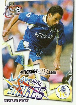 Sticker Gustavo Poyet - Chelsea Fans' Selection 1999 - Futera