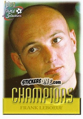 Sticker Frank Leboeuf - Chelsea Fans' Selection 1999 n. 86 - Futera