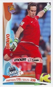 Sticker Claudio Bravo - Los 100 Cracks del Jugon 2005-2014 n. 15 - Panini