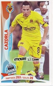 Sticker Cazorla - Los 100 Cracks del Jugon 2005-2014 n. 19 - Panini
