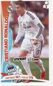 Sticker Cristiano Ronaldo - Los 100 Cracks del Jugon 2005-2014 n. 21 - Panini