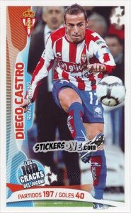 Sticker Diego Castro - Los 100 Cracks del Jugon 2005-2014 n. 24 - Panini