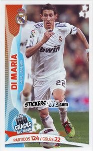 Sticker Di María - Los 100 Cracks del Jugon 2005-2014 - Panini