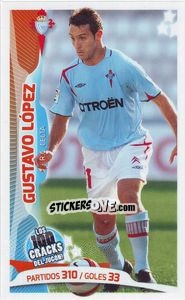 Sticker Gustavo López - Los 100 Cracks del Jugon 2005-2014 n. 38 - Panini