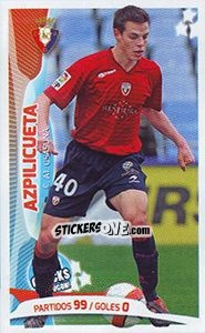 Sticker Azpilicueta - Los 100 Cracks del Jugon 2005-2014 n. 10 - Panini