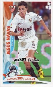 Sticker Jesús Navas - Los 100 Cracks del Jugon 2005-2014 n. 50 - Panini