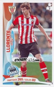 Sticker Fernando Llorente - Los 100 Cracks del Jugon 2005-2014 n. 56 - Panini