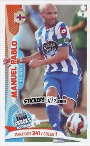 Sticker Manuel Pablo - Los 100 Cracks del Jugon 2005-2014 n. 59 - Panini
