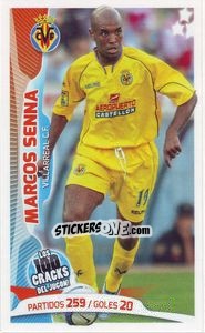 Sticker Marcos Senna - Los 100 Cracks del Jugon 2005-2014 n. 60 - Panini
