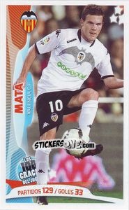 Sticker Juan Mata - Los 100 Cracks del Jugon 2005-2014 n. 61 - Panini