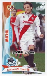 Sticker Michu - Los 100 Cracks del Jugon 2005-2014 n. 63 - Panini