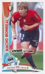 Sticker Nacho Monreal - Los 100 Cracks del Jugon 2005-2014 - Panini