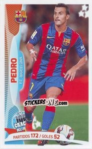 Sticker Pedro Rodríguez - Los 100 Cracks del Jugon 2005-2014 n. 71 - Panini