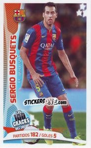 Sticker Sergio Busquets - Los 100 Cracks del Jugon 2005-2014 n. 83 - Panini