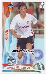 Sticker David Silva - Los 100 Cracks del Jugon 2005-2014 n. 86 - Panini