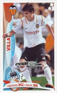 Sticker David Villa - Los 100 Cracks del Jugon 2005-2014 n. 95 - Panini