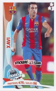 Sticker Xavi Hernández - Los 100 Cracks del Jugon 2005-2014 n. 98 - Panini