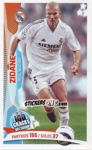 Sticker Zidane - Los 100 Cracks del Jugon 2005-2014 n. 100 - Panini
