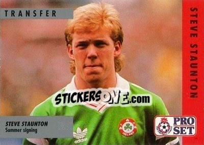 Sticker Steve Staunton - English Football Fixture 1991-1992 - Pro Set