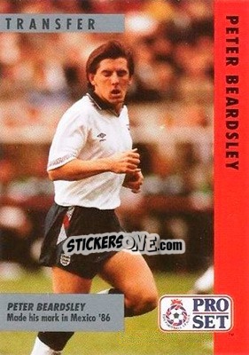 Sticker Peter Beardsley - English Football Fixture 1991-1992 n. 6 - Pro Set