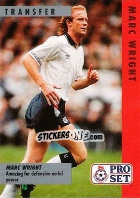 Sticker Mark Wright - English Football Fixture 1991-1992 - Pro Set