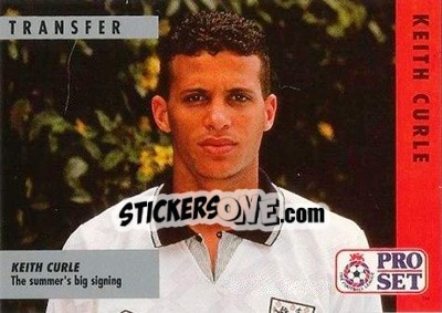Cromo Keith Curle - English Football Fixture 1991-1992 n. 10 - Pro Set