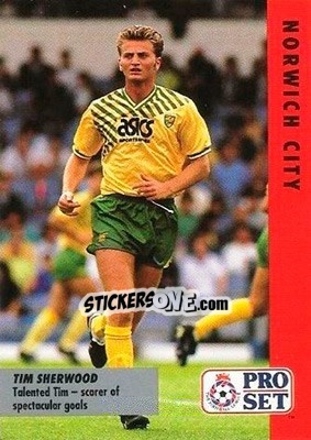 Sticker Tim Sherwood - English Football Fixture 1991-1992 - Pro Set