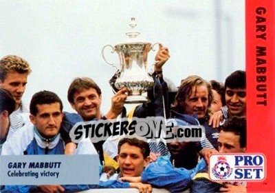 Cromo Garry Mabbutt - English Football Fixture 1991-1992 - Pro Set