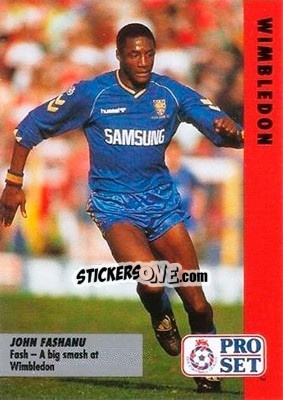 Sticker John Fashanu - English Football Fixture 1991-1992 n. 22 - Pro Set