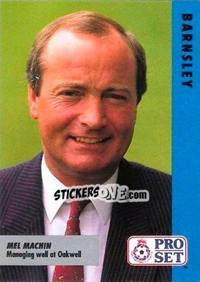 Cromo Mel Machin - English Football Fixture 1991-1992 - Pro Set