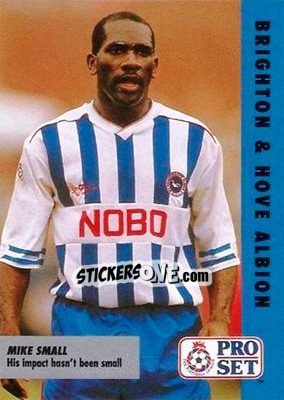 Sticker Mike Small - English Football Fixture 1991-1992 - Pro Set
