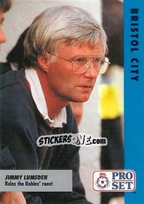 Sticker Jimmy Lumsden - English Football Fixture 1991-1992 n. 26 - Pro Set