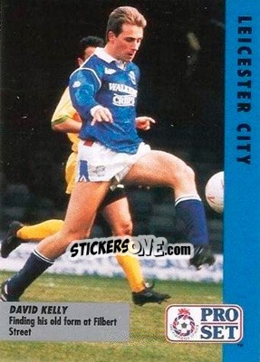Sticker David Kelly - English Football Fixture 1991-1992 n. 33 - Pro Set