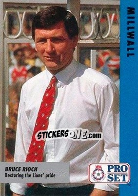 Sticker Bruce Rioch - English Football Fixture 1991-1992 - Pro Set
