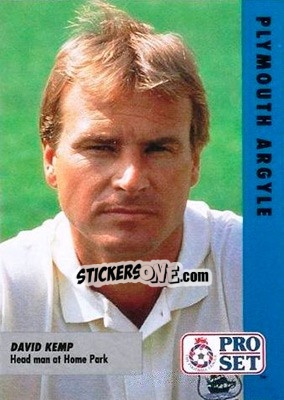 Sticker David Kemp - English Football Fixture 1991-1992 - Pro Set